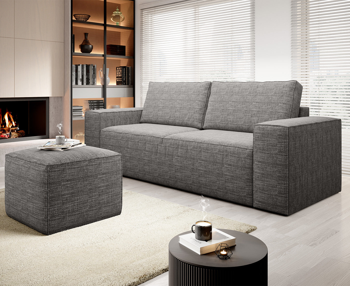 Silla Schlafsofa 260x104 cm, Webstoff