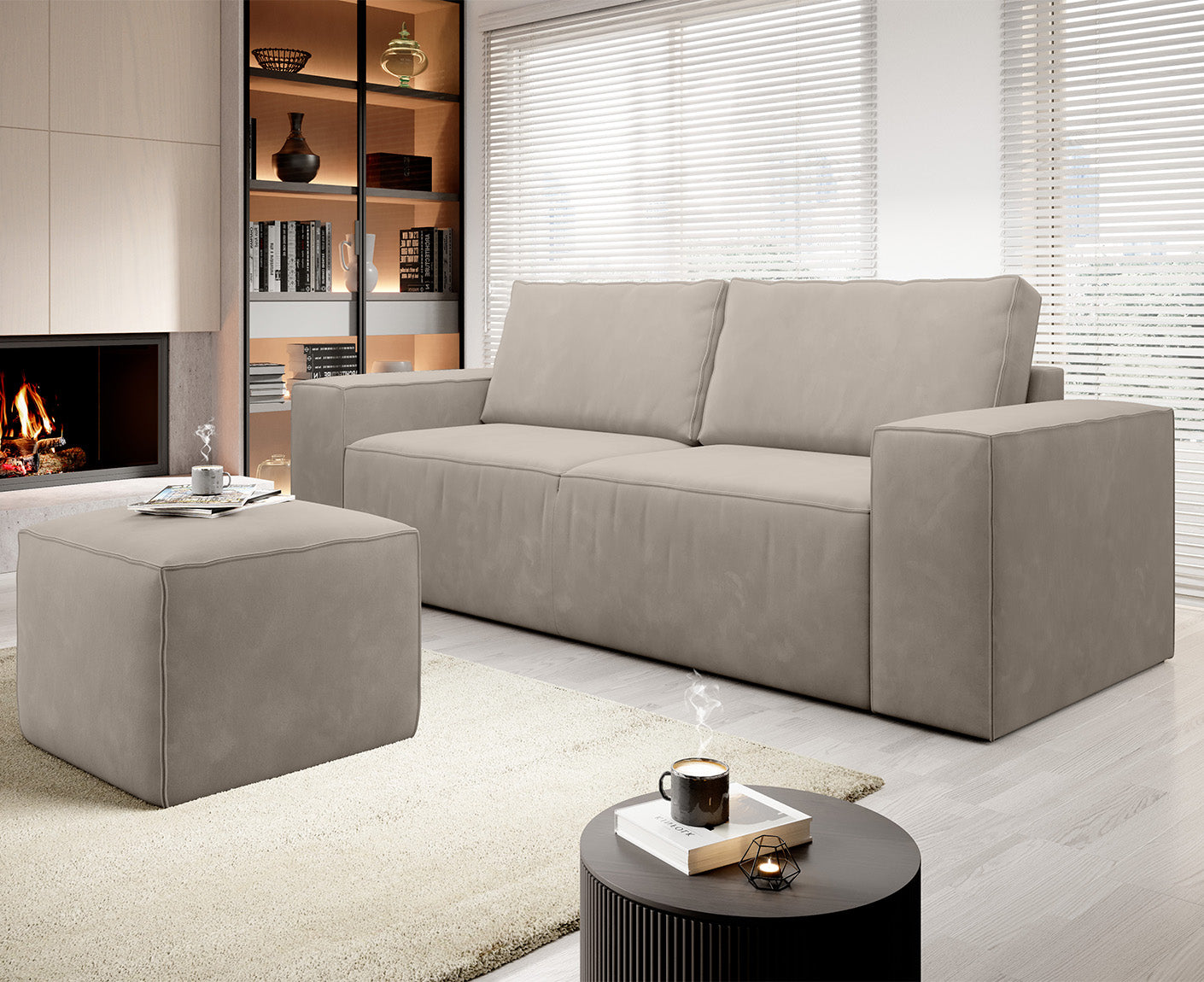Silla Schlafsofa 260x104 cm, Webstoff