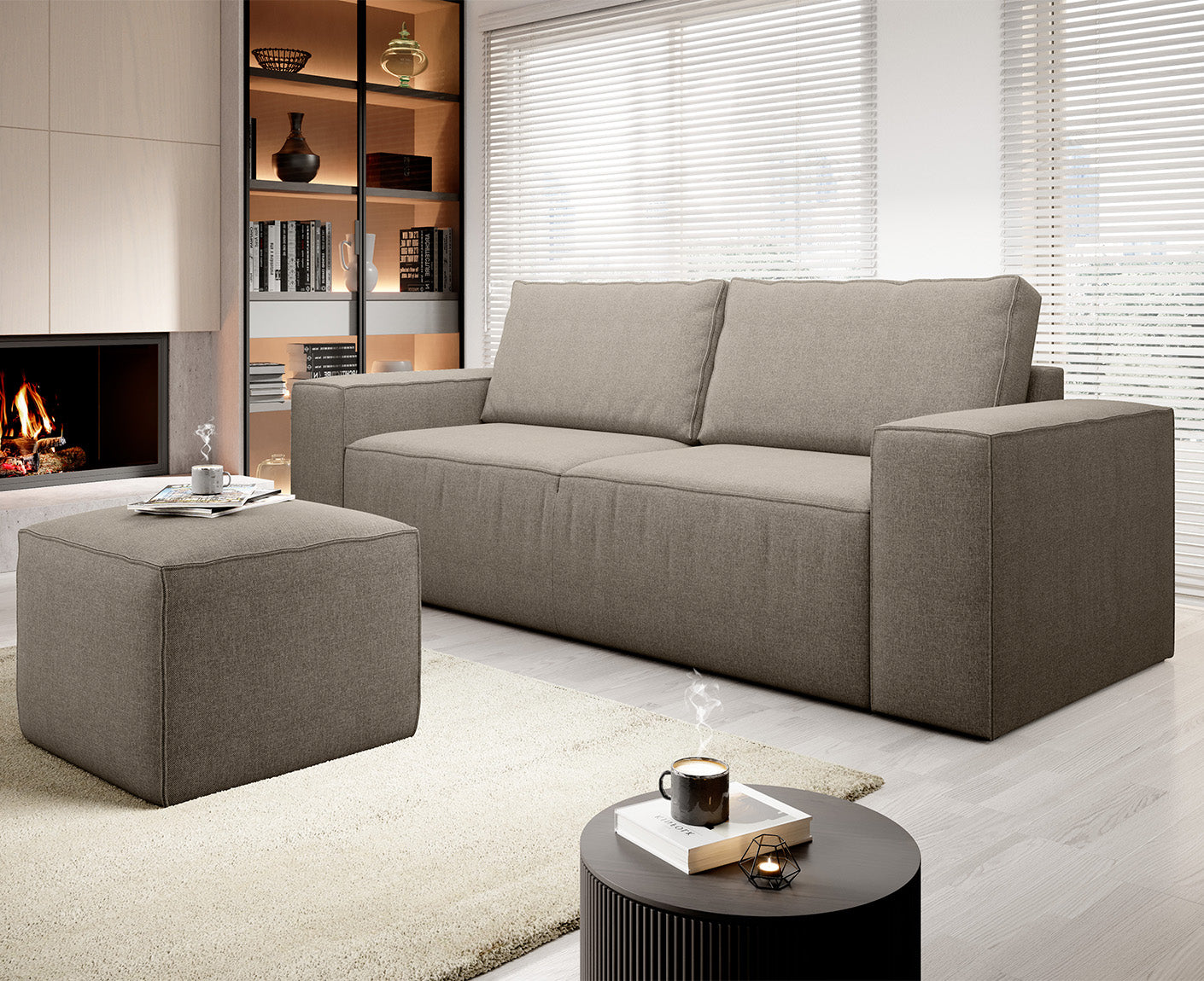 Silla Schlafsofa 260x104 cm, Webstoff