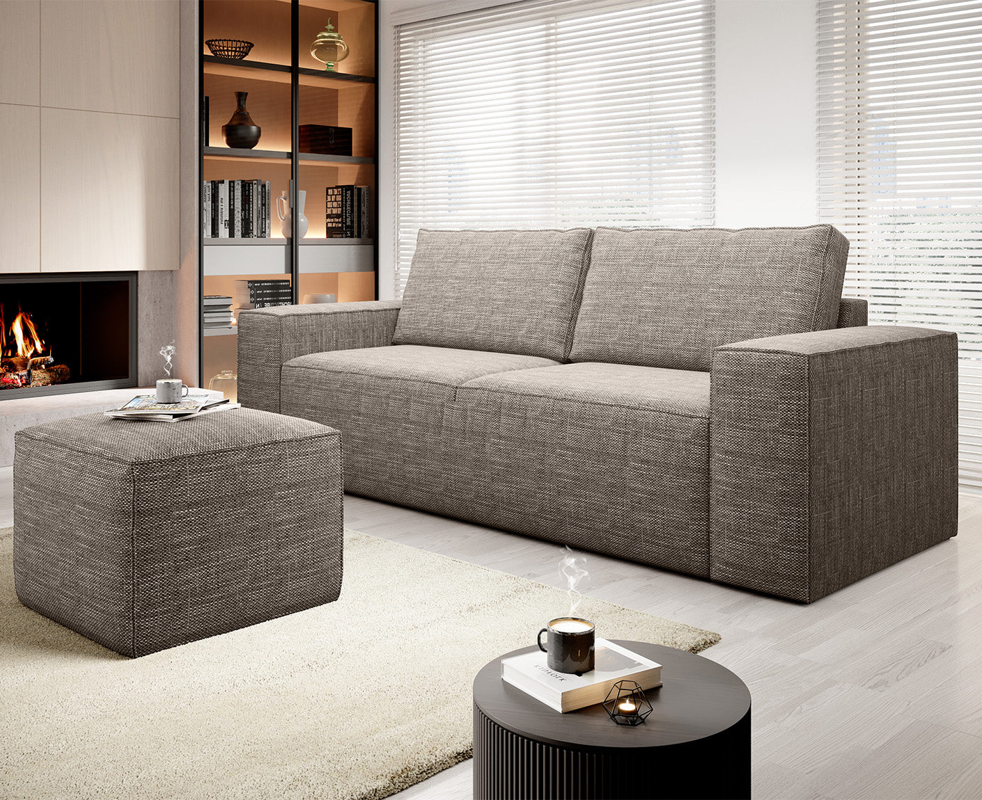 Silla Schlafsofa 260x104 cm, Webstoff