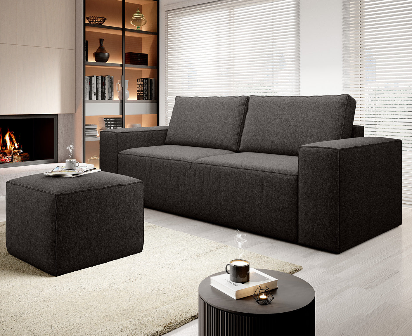 Silla Schlafsofa 260x104 cm, Webstoff
