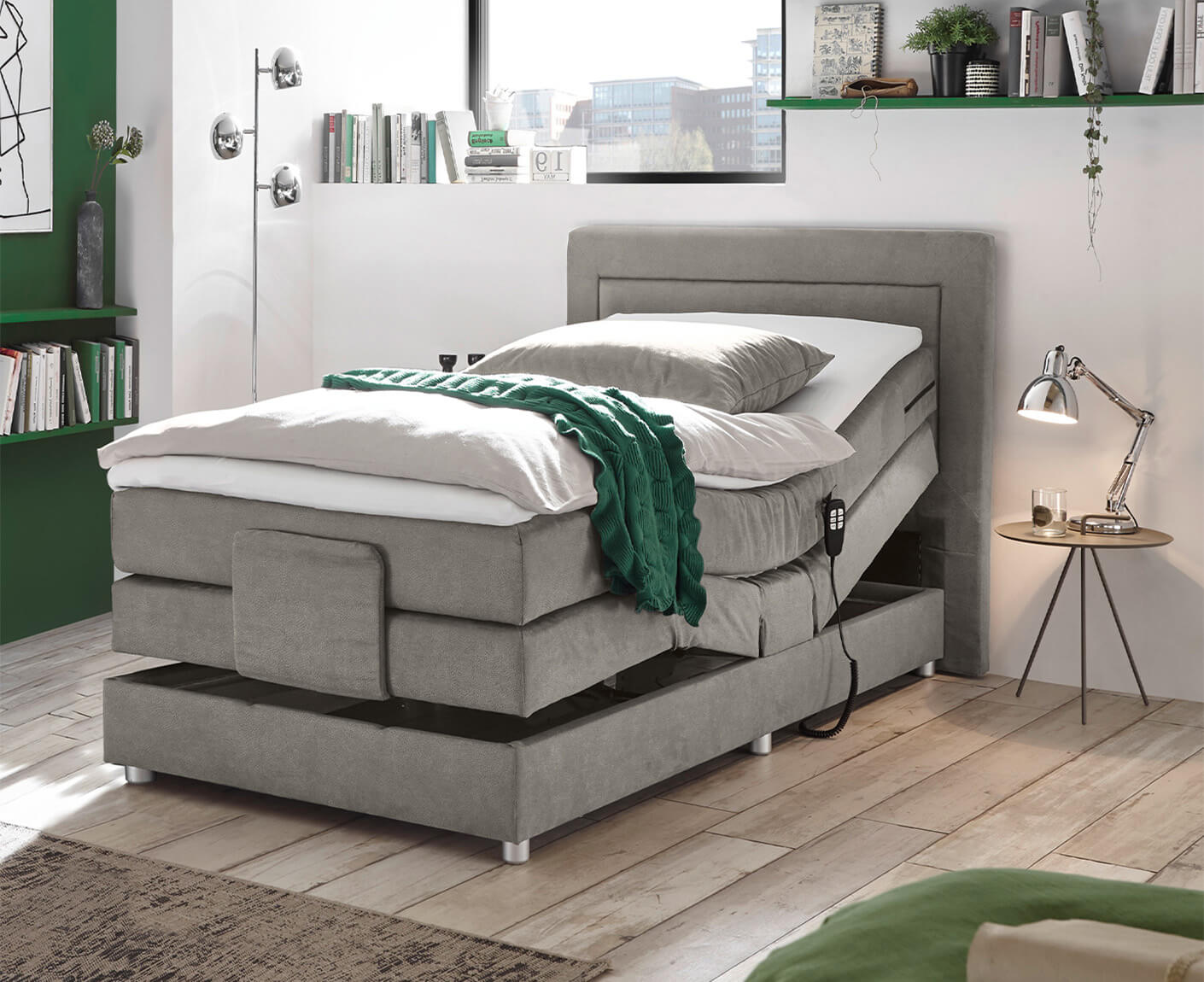 Saba Boxspringbett Einzelbett inkl. Motor - Voelpe