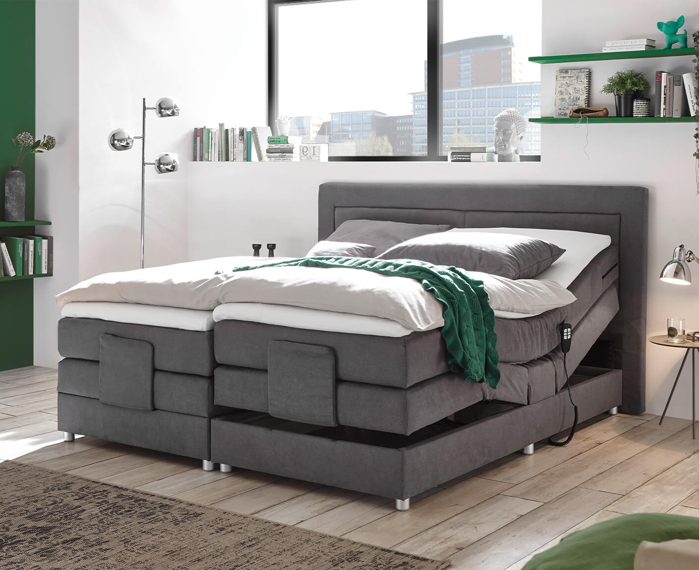 Saba Boxspringbett Doppelbett inkl. Motor - Voelpe