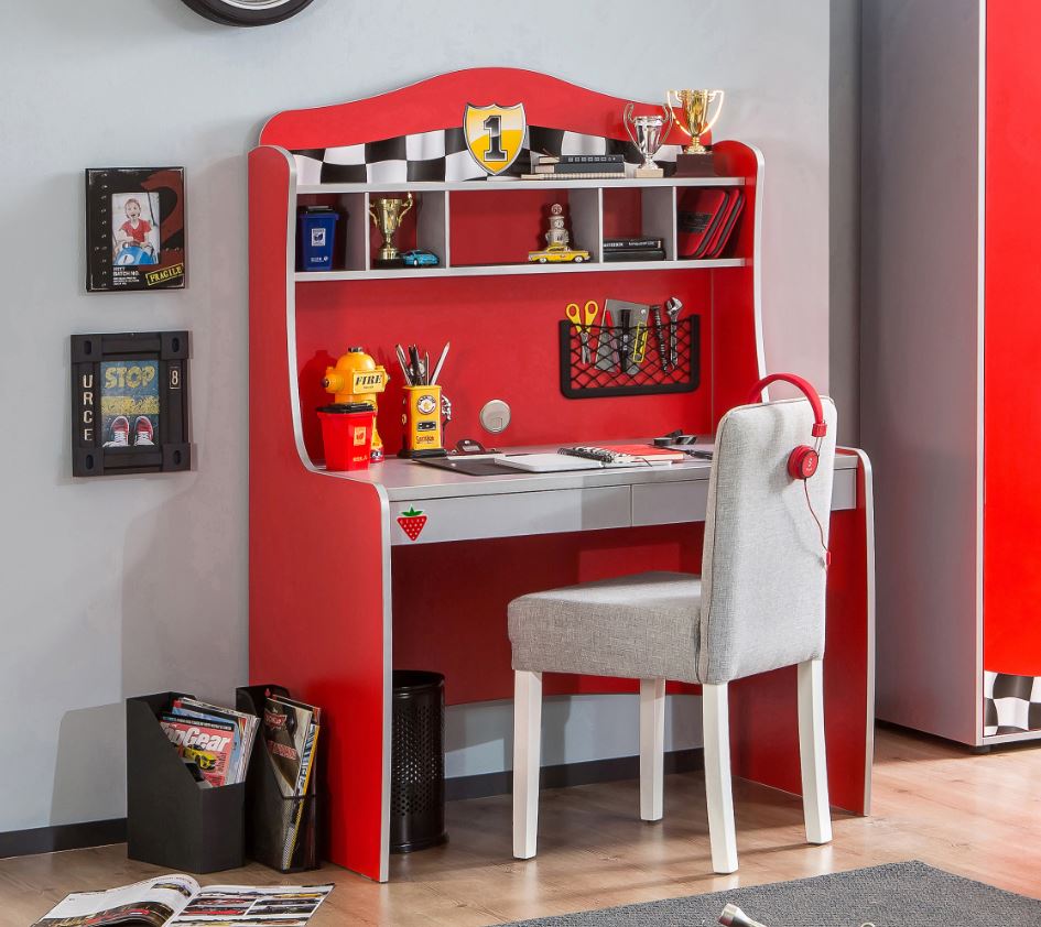 Cilek RACECUP Kinderzimmer Set Komplettset Spielzimmer Rot / Grau - Voelpe