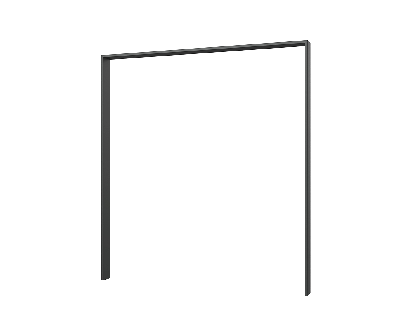 Schwerin Kleiderschrank Schwebetürenschrank 2-Türig Graphit / Glas