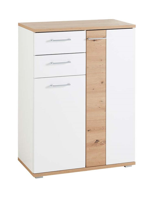 Signo Schuhschrank Weiß matt / Artisan Eiche Nachbildung