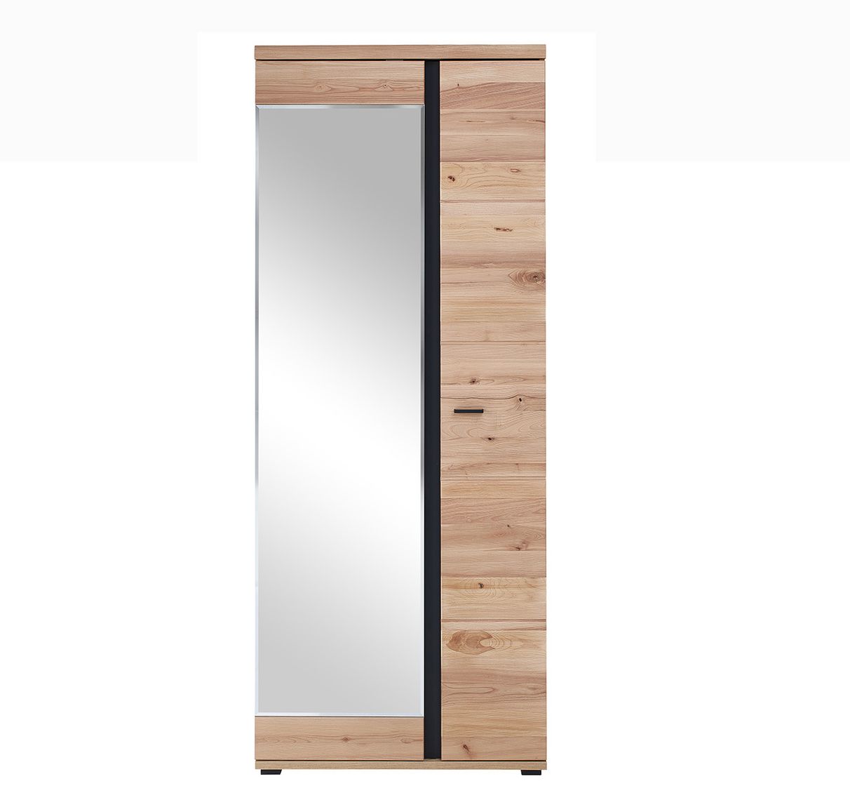 Sonos Garderobenschrank mit einer Spiegeltüre Altesche massiv / Artisan Eiche