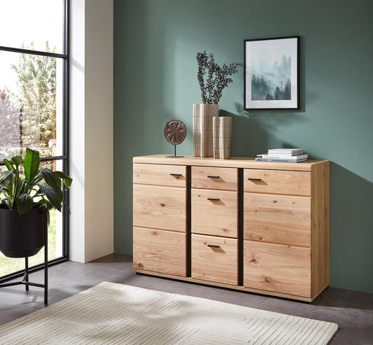 Sonos Kommode 134 cm Breite Altesche massiv / Artisan Eiche