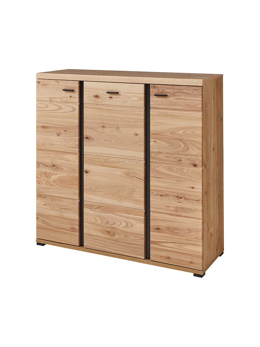 Sonos Highboard 124 cm Breite Altesche massiv / Artisan Eiche