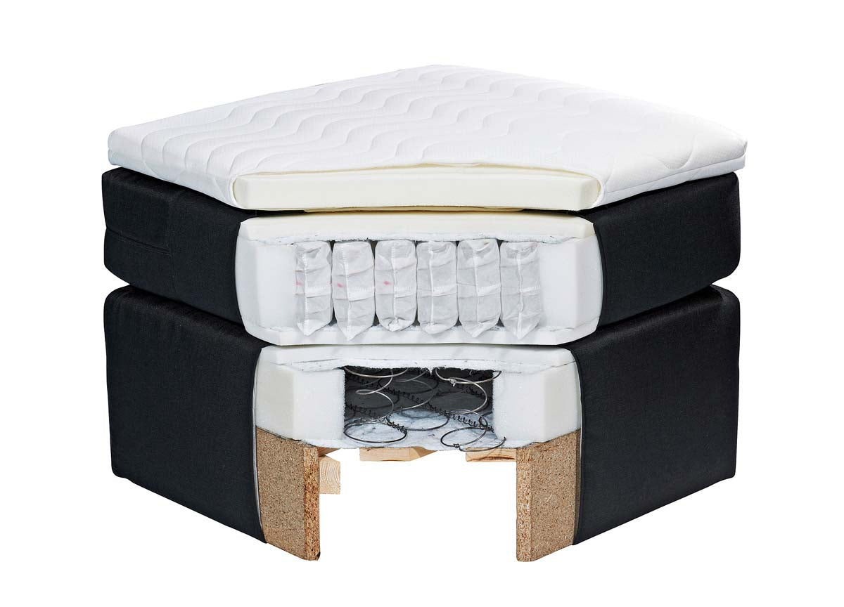 Cashfield Boxspringbett 180x200 cm , inkl. Bettkasten Beige