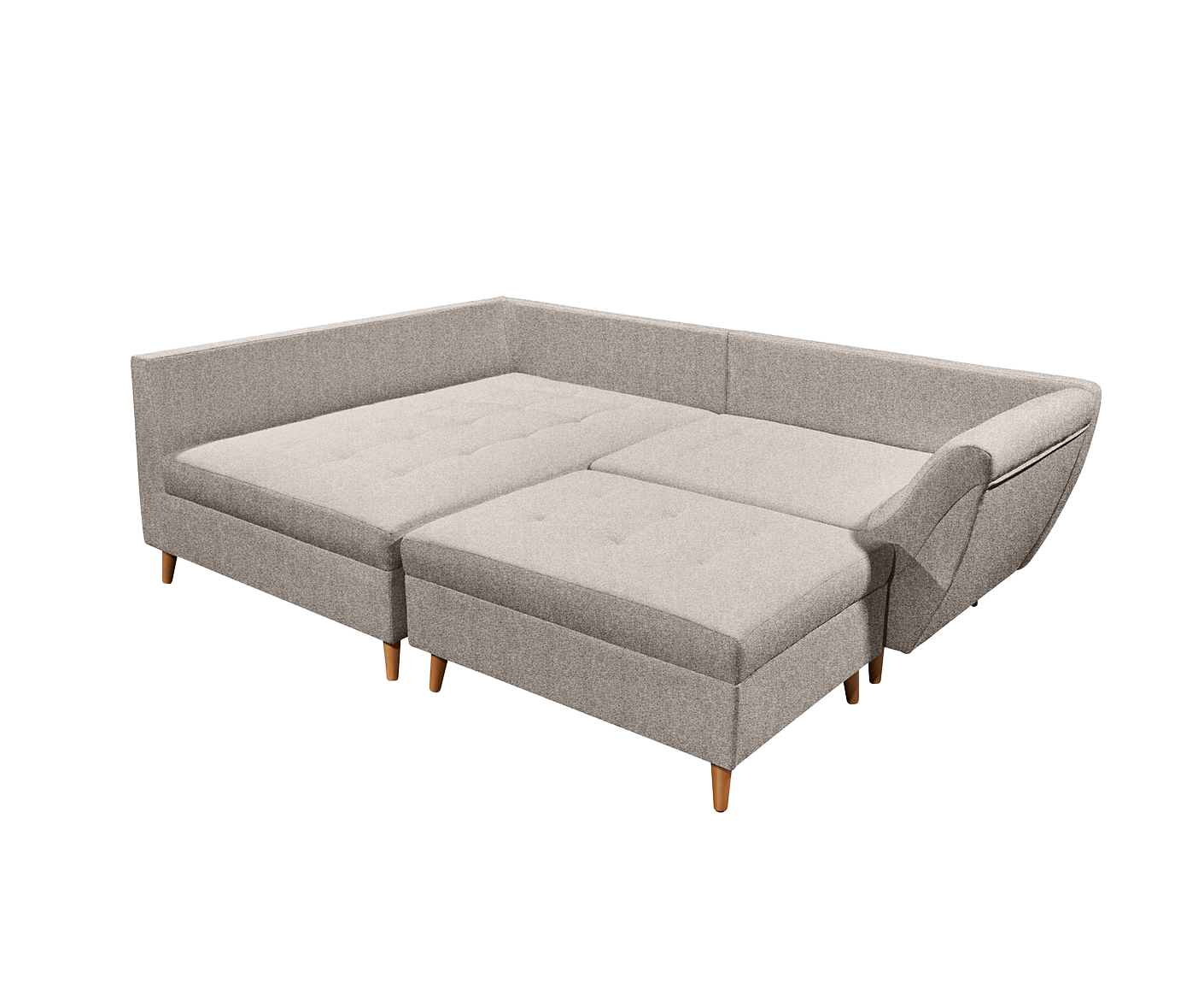 Split Ecksofa 251 x 173 cm, mit Zierkissen, Farbe wählbar