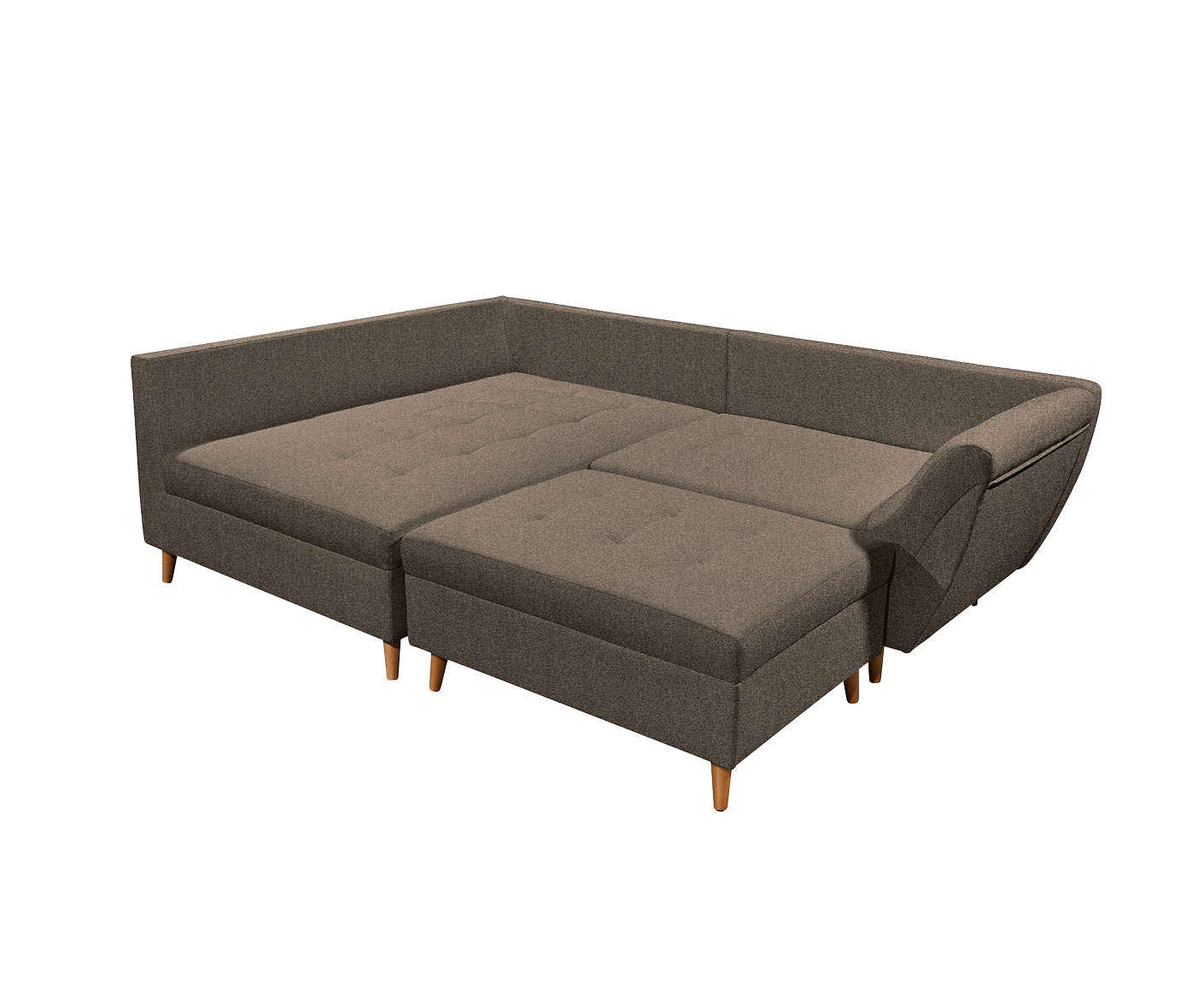 Split Ecksofa 251 x 173 cm, mit Zierkissen, Farbe wählbar