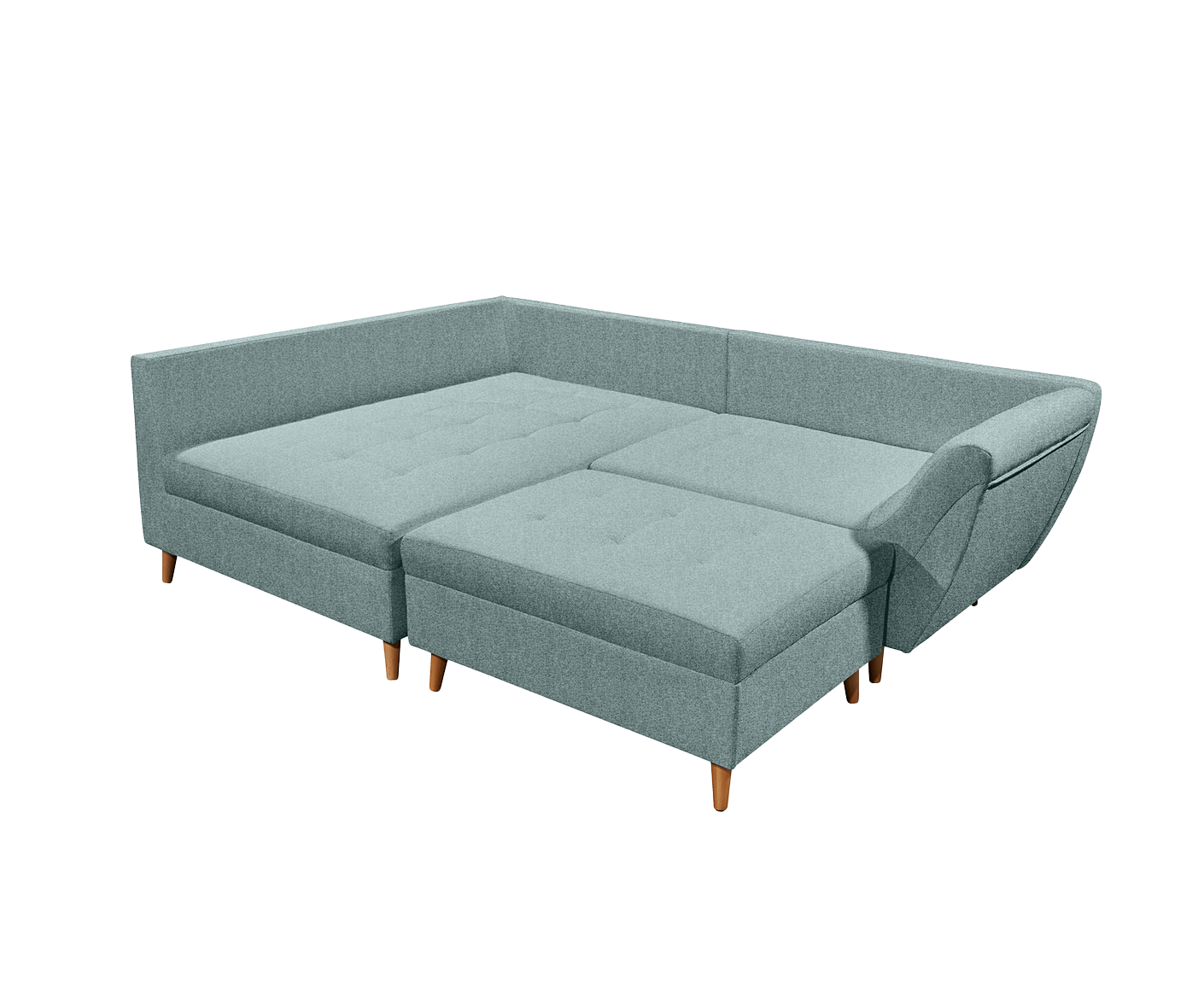 Split Ecksofa 251 x 173 cm, mit Zierkissen, Farbe wählbar