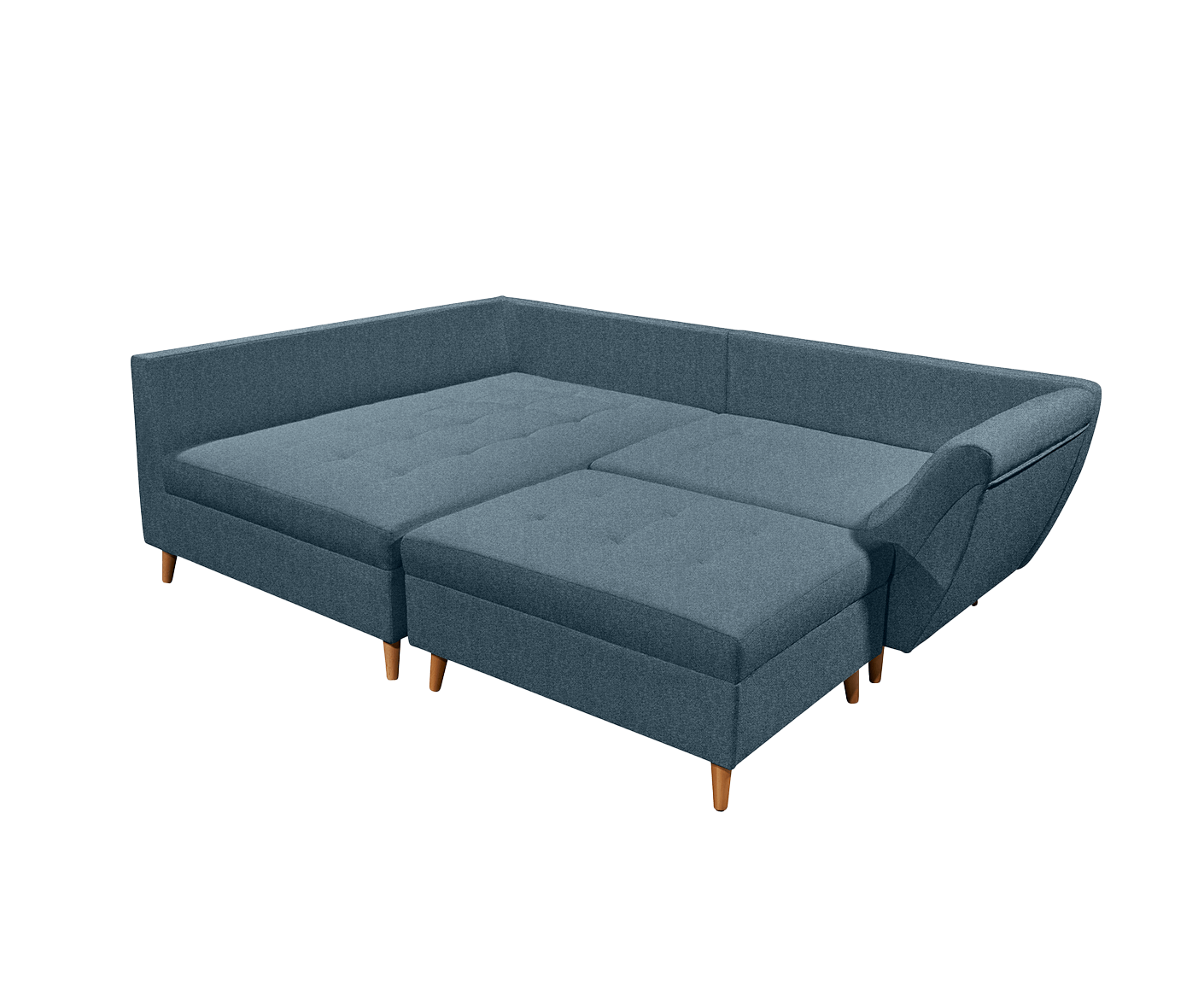 Split Ecksofa 251 x 173 cm, mit Zierkissen, Farbe wählbar