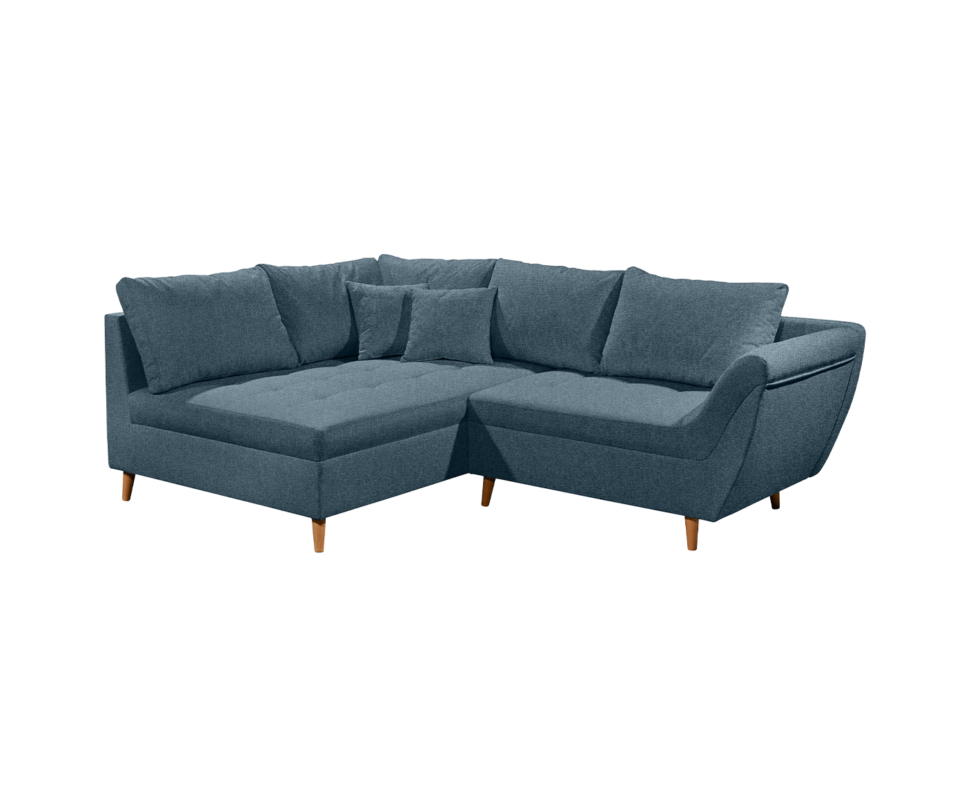 Split Ecksofa 251 x 173 cm, mit Zierkissen, Farbe wählbar