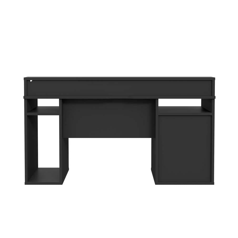 TURKU Gaming Schreibtisch 160 x 72 cm mit Schubladen Schwarz
