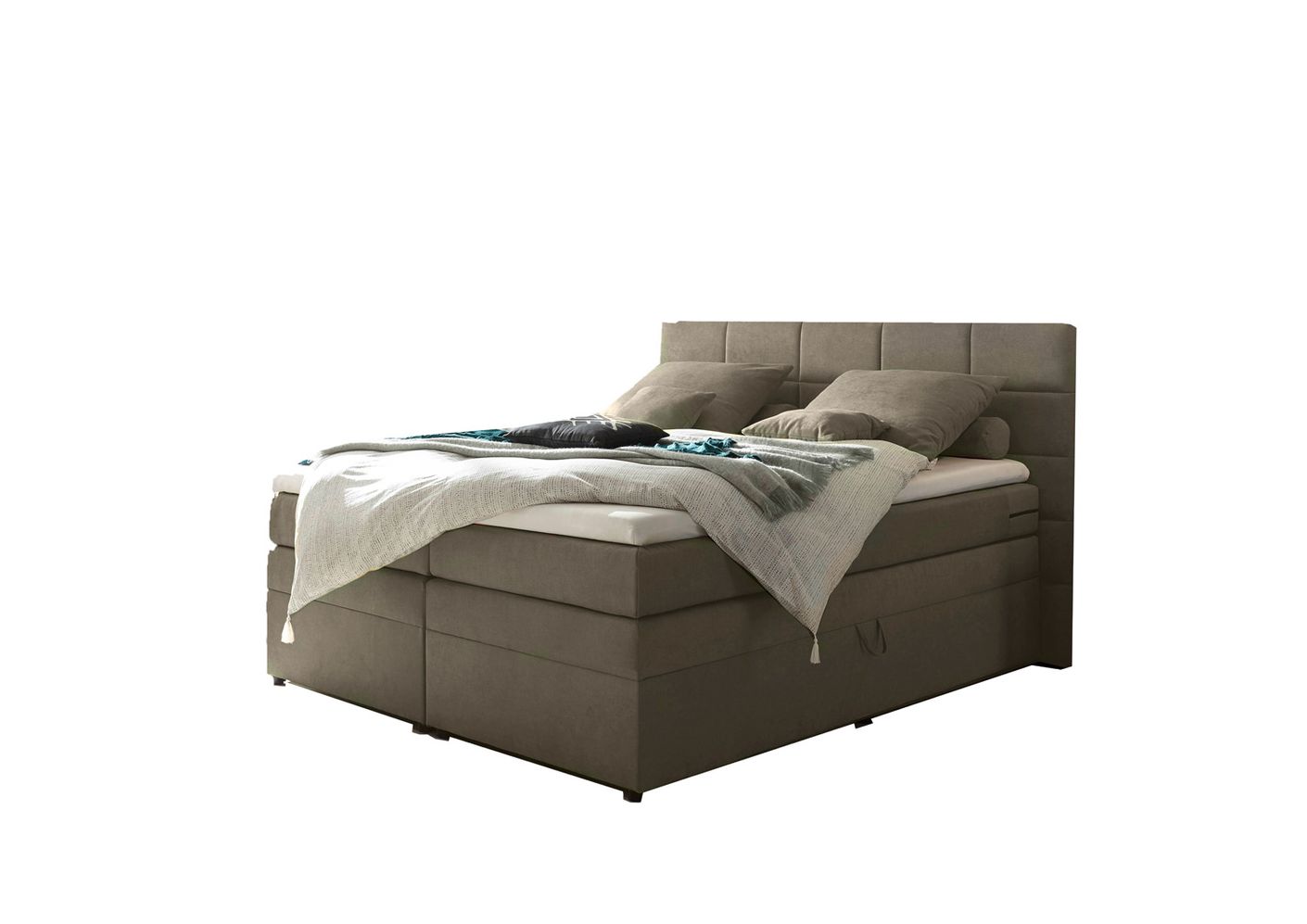 TACOMA Boxspringbett 160x200cm Stone