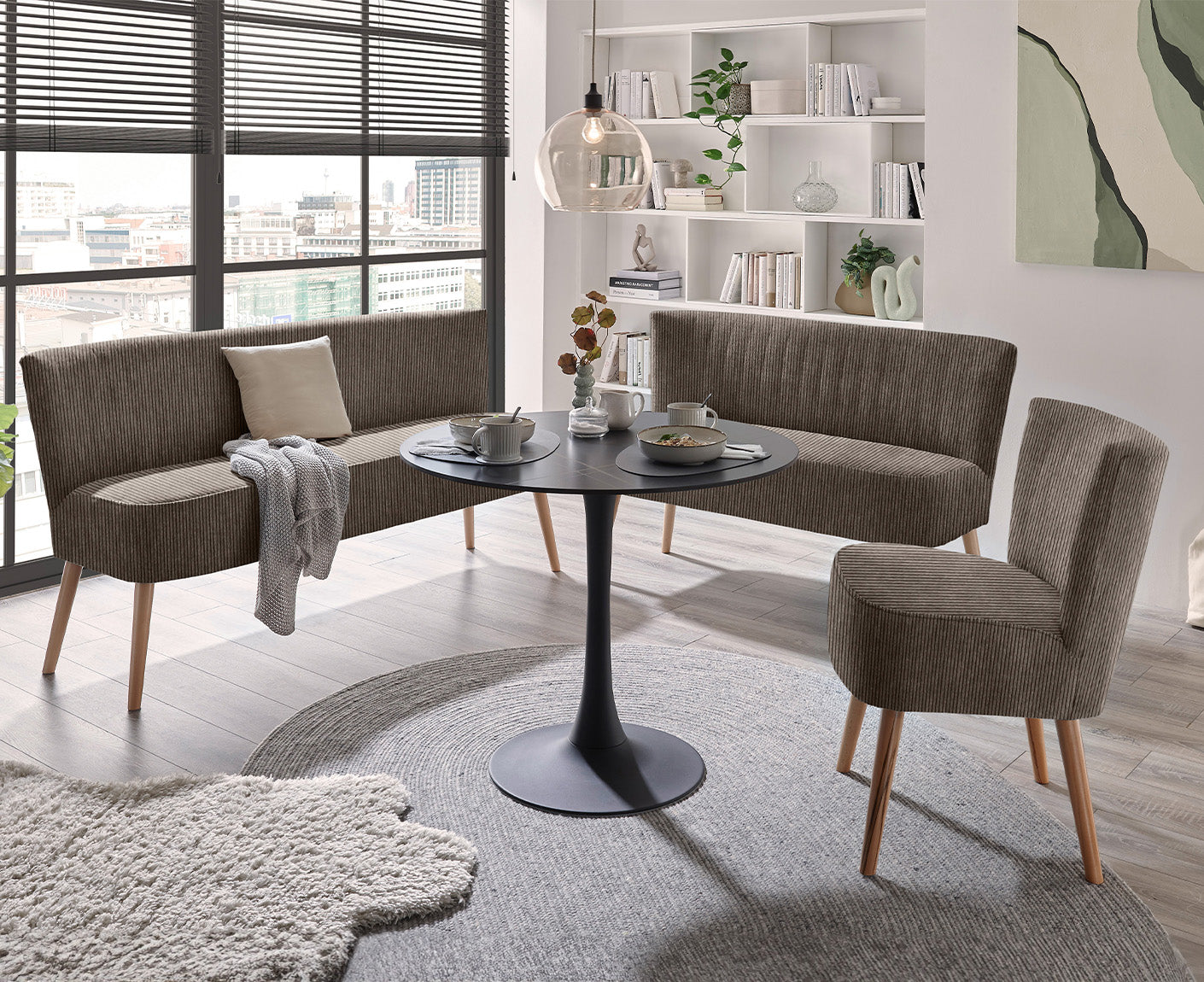 Tim Diningbank 3-Sitzer Esszimmerbank, Zoom