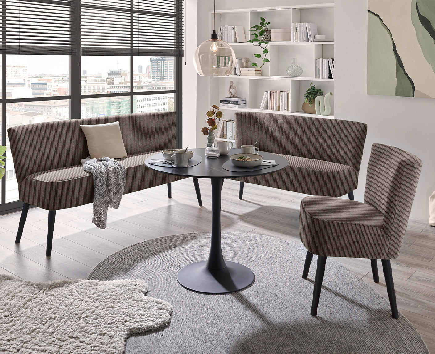 Tim Diningbank 3-Sitzer Esszimmerbank, Zoom