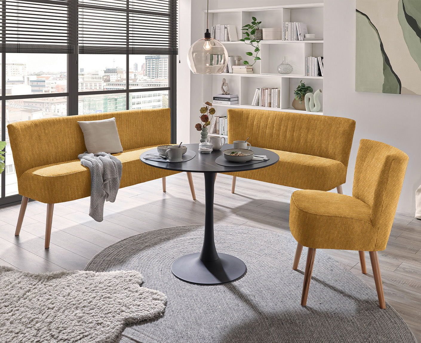 Tim Diningbank 3-Sitzer Esszimmerbank, Zoom