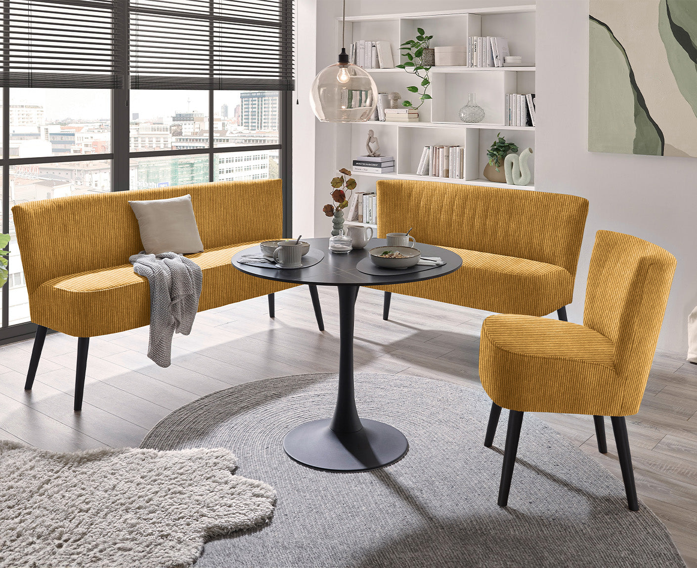 Tim Diningbank 3-Sitzer Esszimmerbank, Zoom
