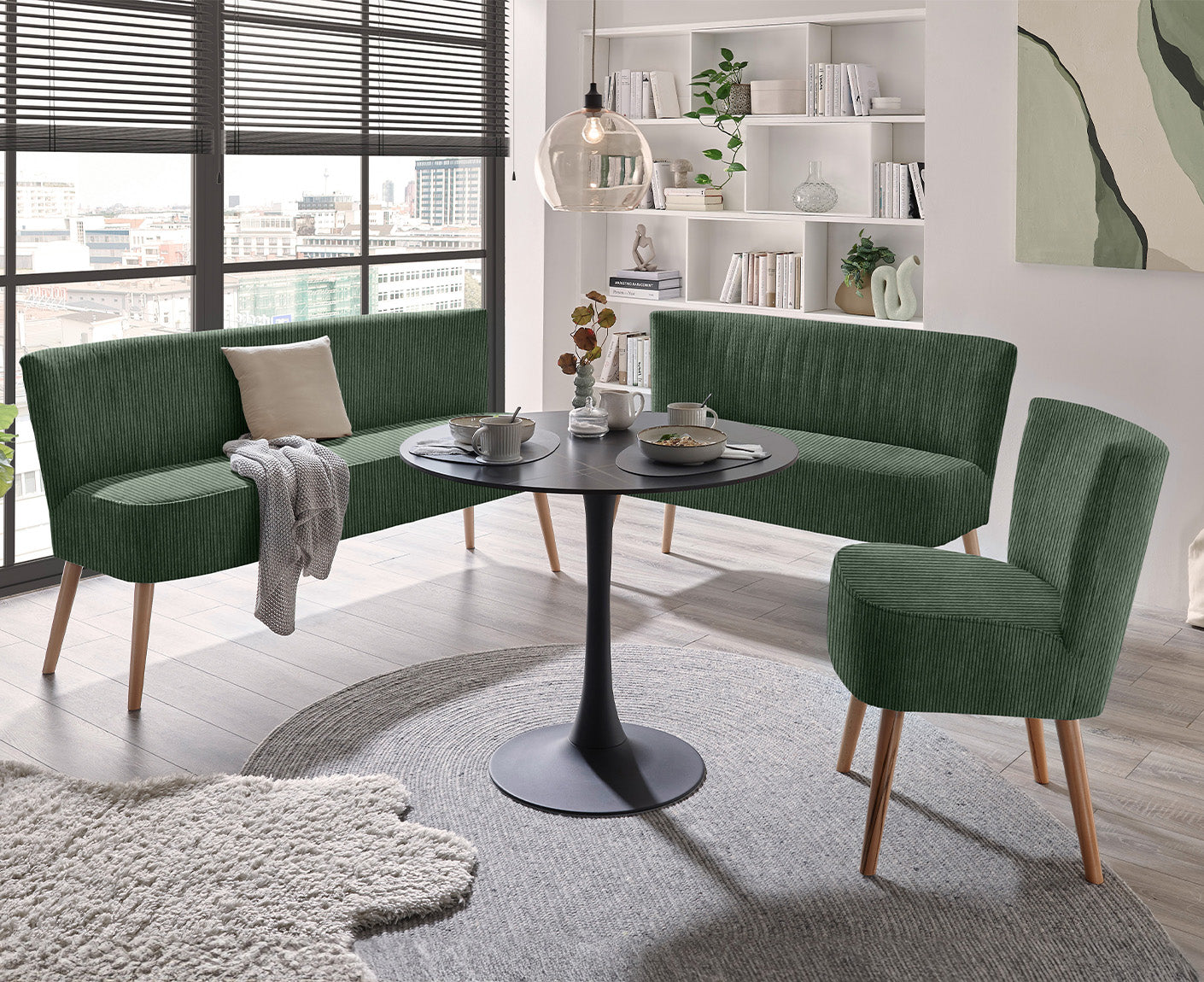 Tim Diningbank 3-Sitzer Esszimmerbank, Zoom