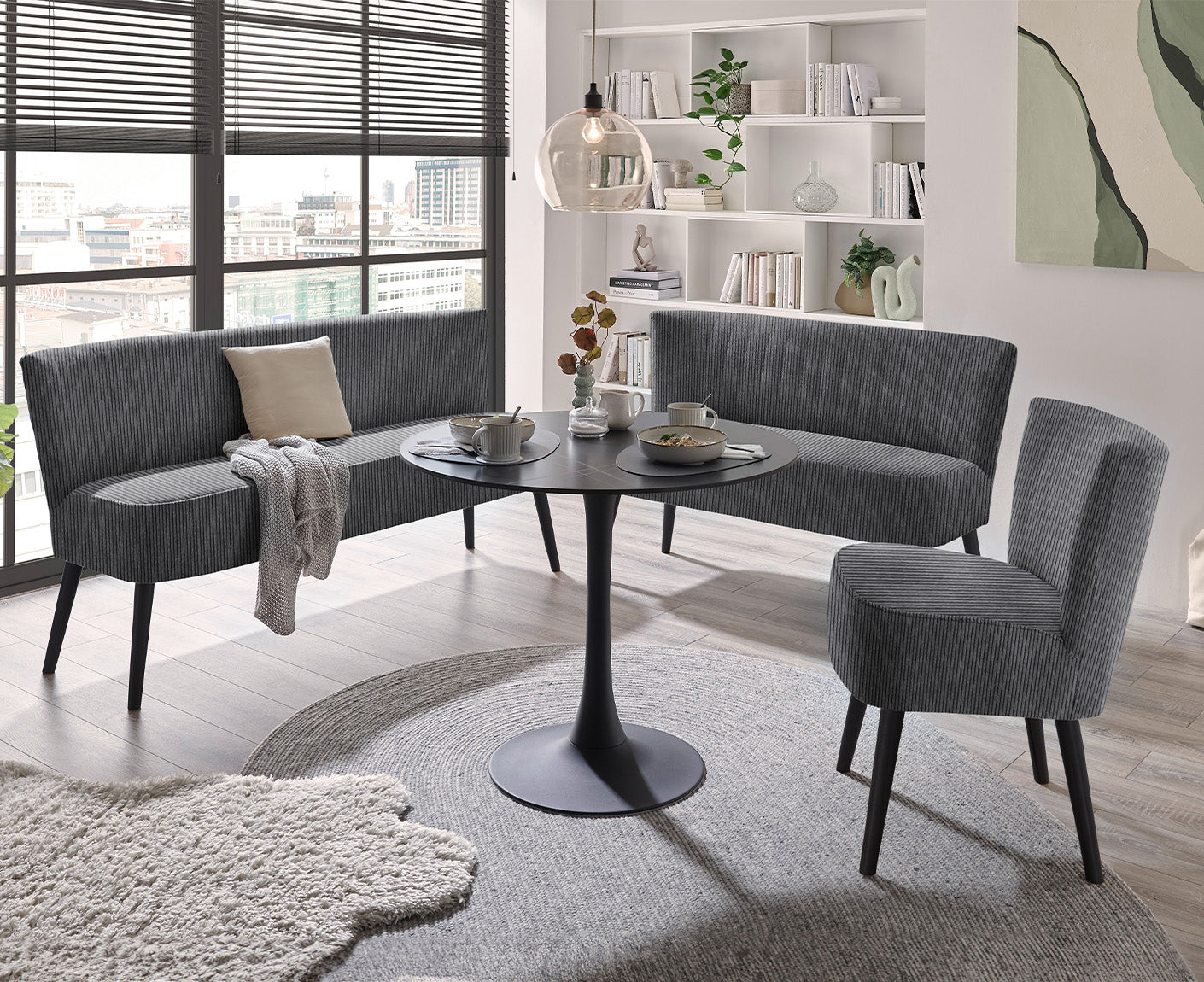 Tim Diningbank 3-Sitzer Esszimmerbank, Zoom