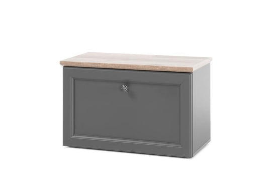 Toskana Schuhbank Grau / Timber Wood