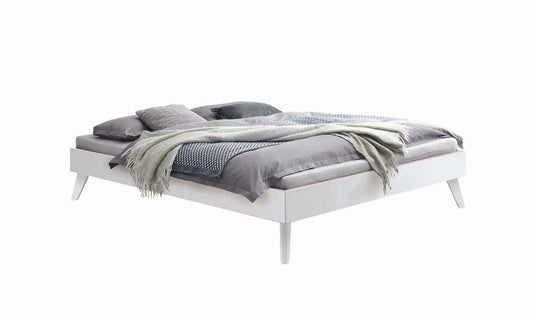 Calvari Bettgestell, 90-200 cm wählbar, Weiß lackiert