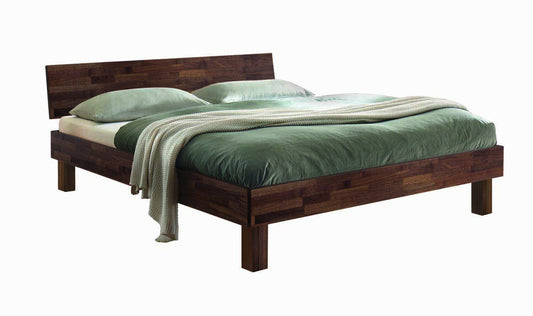 Forti Massivholzbett, 90-200 cm wählbar, Nussbaum geölt