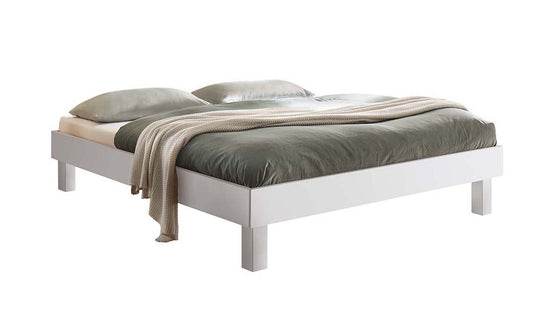 Rapallo Bettgestell, 90-200 cm wählbar, Weiß lackiert