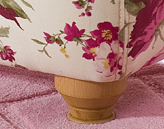 Cilek FLORA Truhe Hocker Sitzhocker Kinderzimmer Weiß/Rosa - Voelpe