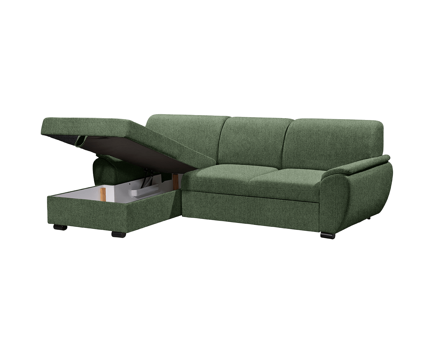 Ulm Ecksofa 250 x 175 cm, mit Schlaffunktion & Bettkasten