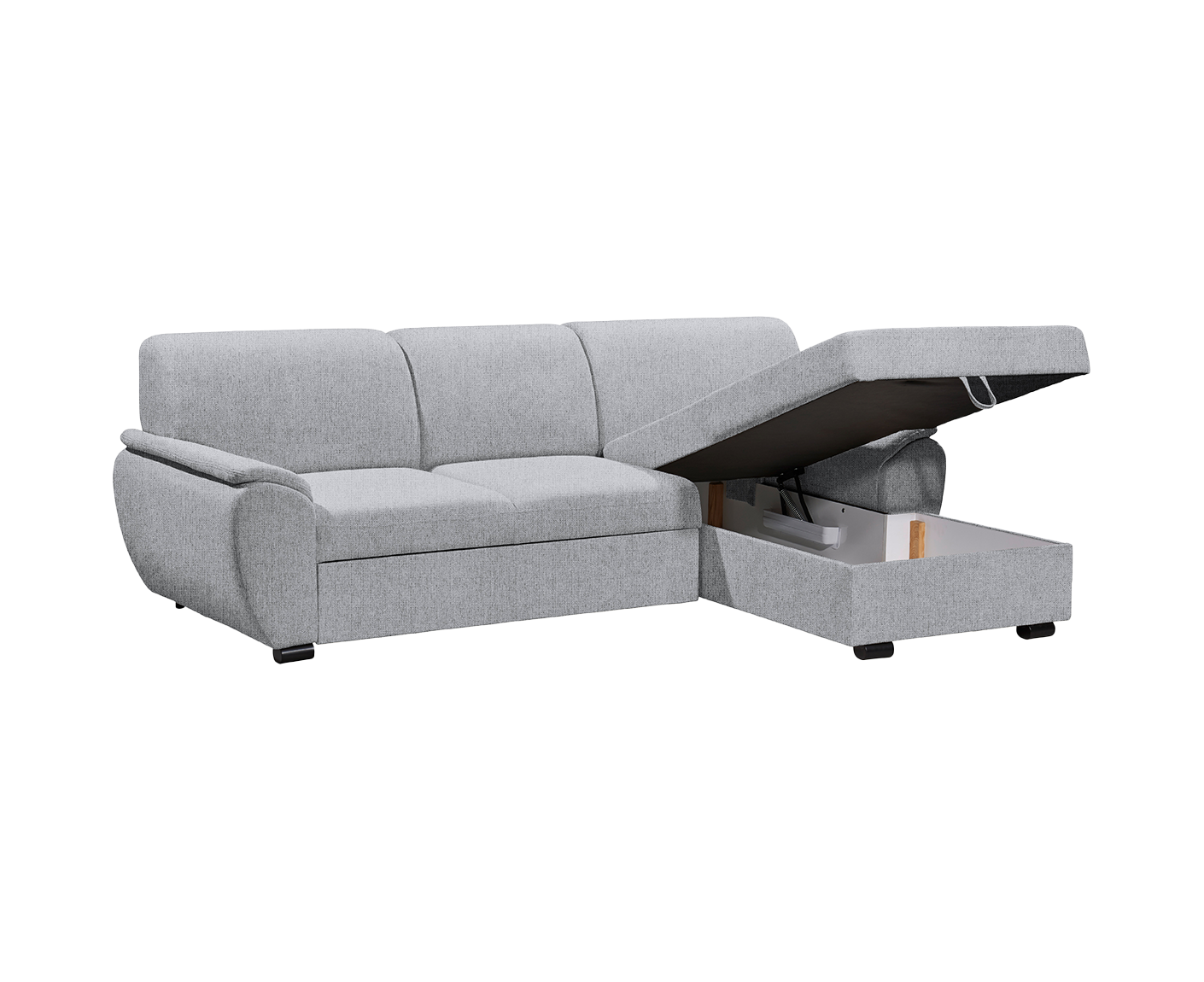 Ulm Ecksofa 250 x 175 cm, mit Schlaffunktion & Bettkasten