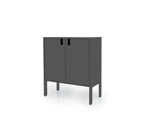 Tenzo Uno Designer Schrank 2-türig 76 cm Grau