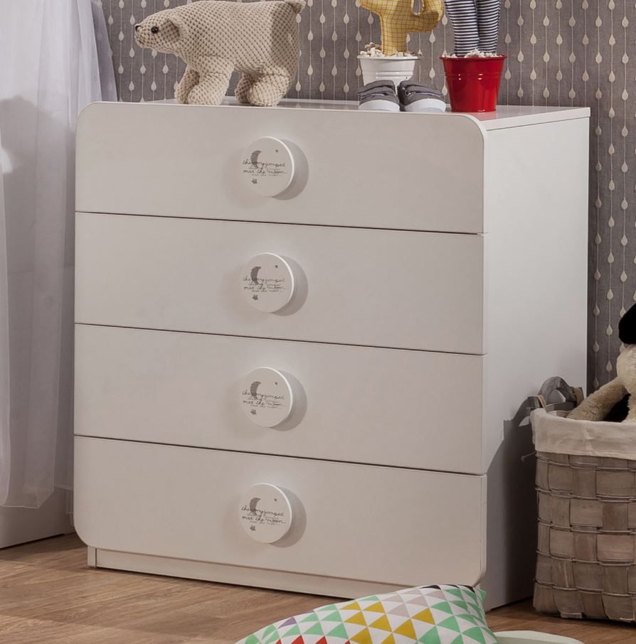 Cilek BABY COTTON Kommode Sideboard Anrichte Kinderzimmer Weiß - Voelpe