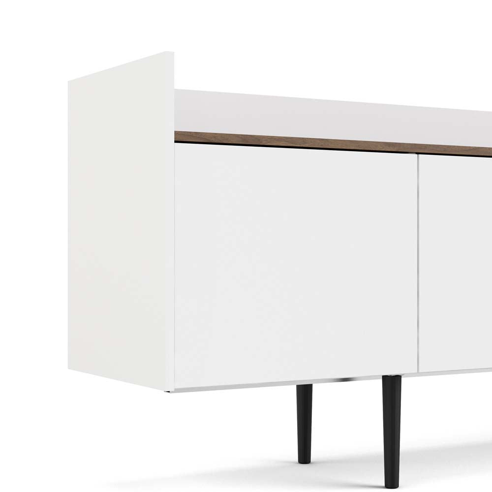 Unit Sideboard Weiß Walnuss