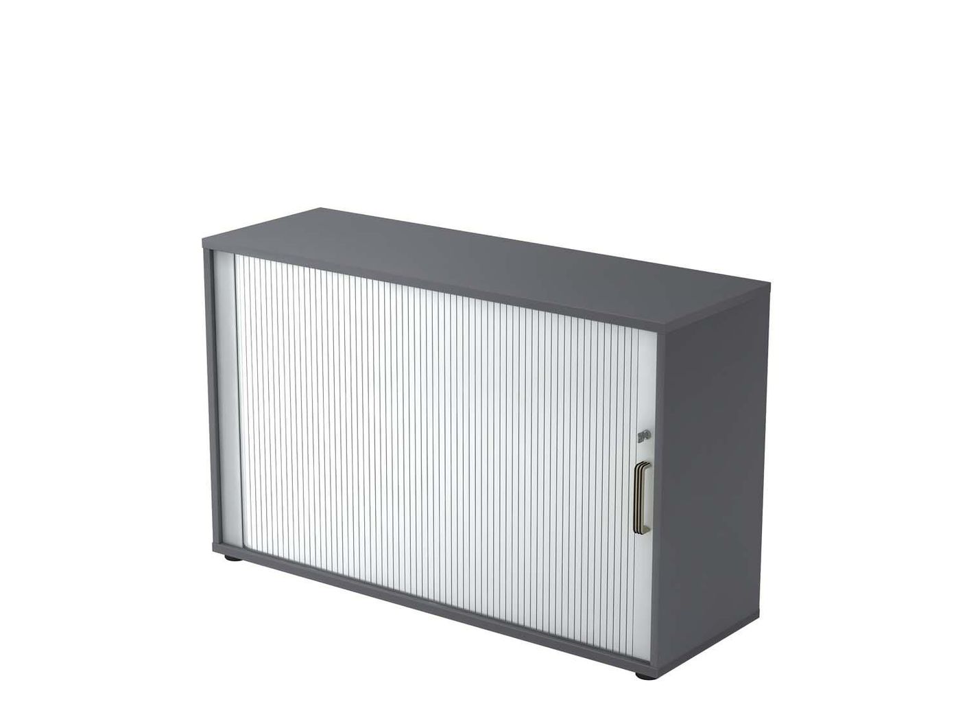 Texas Nine Rolladenschrank 2OH 120cm Graphit / Silber