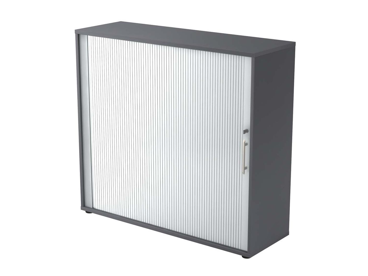 Texas Nine Rolladenschrank 3OH 120cm Graphit / Silber
