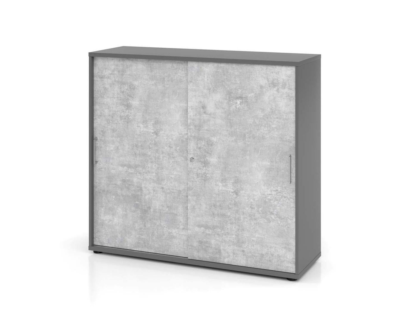 Texas Nine Schiebetürenschrank 3OH 120cm Graphit / Beton