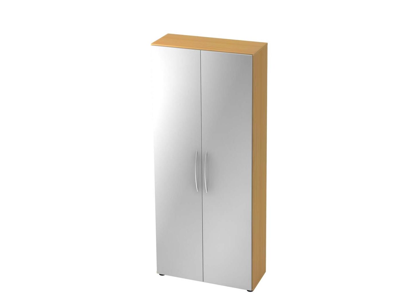 Texas Simple Basic Aktenschrank 5OH 80cm Buche / Silber