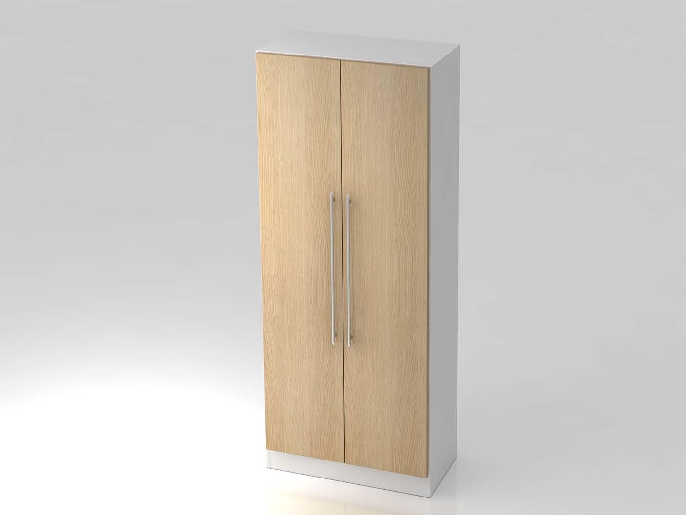Texas Pro Solid Aktenschrank 5OH 80cm Weiß / Eiche