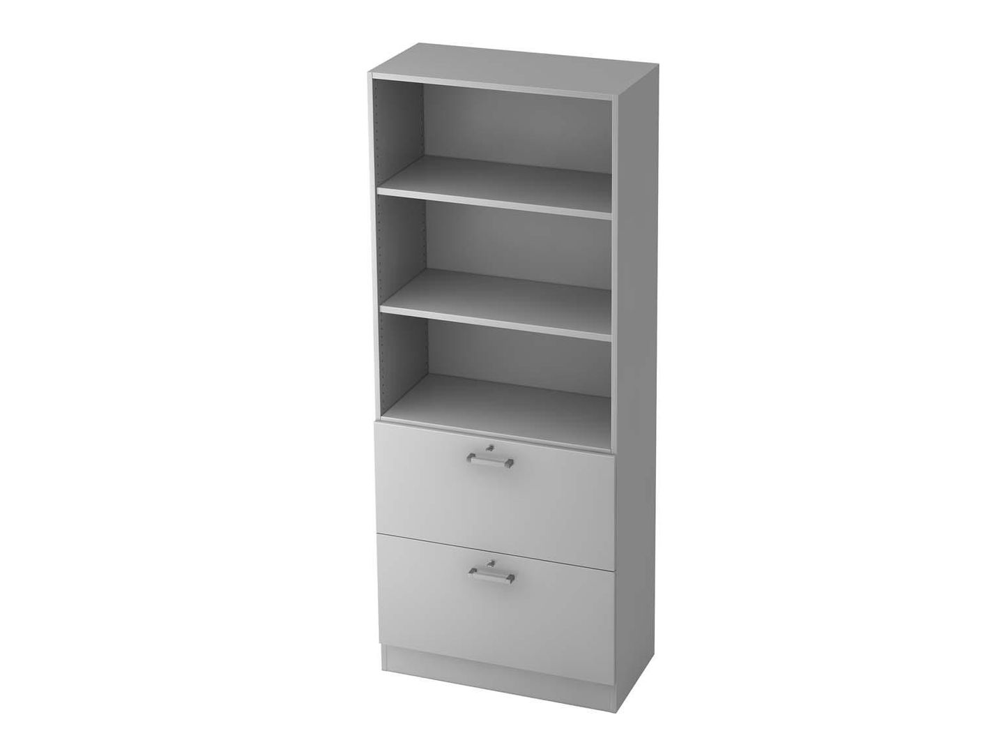 Texas Pro Solid Aktenschrank mit Hängeregister 5OH 80cm Grau