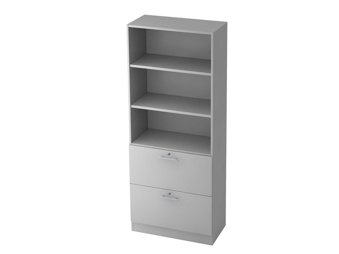 Texas Pro Solid Aktenschrank mit Hängeregister 5OH 80cm Grau