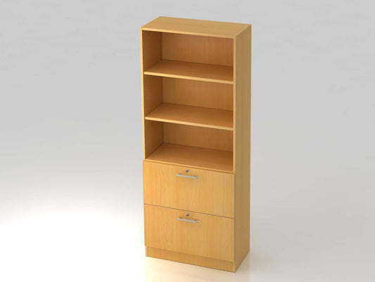 Texas Pro Solid Aktenschrank mit Hängeregister 5OH 80cm Buche