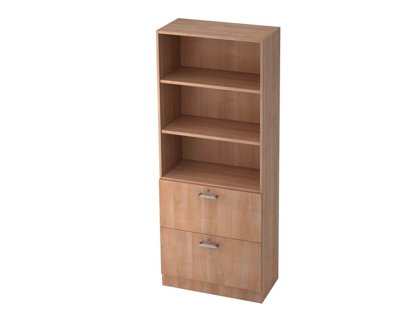 Texas Pro Solid Aktenschrank mit Hängeregister 5OH 80cm Nussbaum