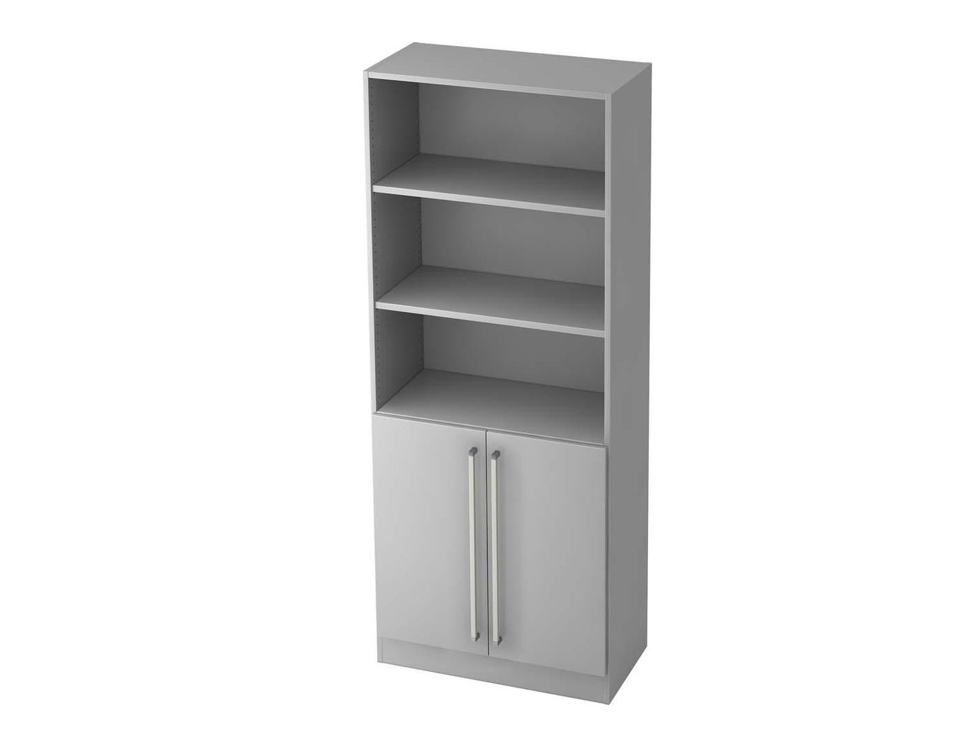 Texas Pro Solid Aktenregal mit Türen 5OH 80cm Grau