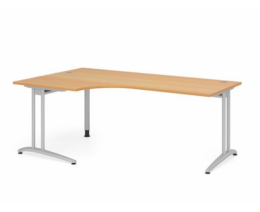 Winkeltisch B-Serie | C-Fuß | inkl. Kabelwanne
