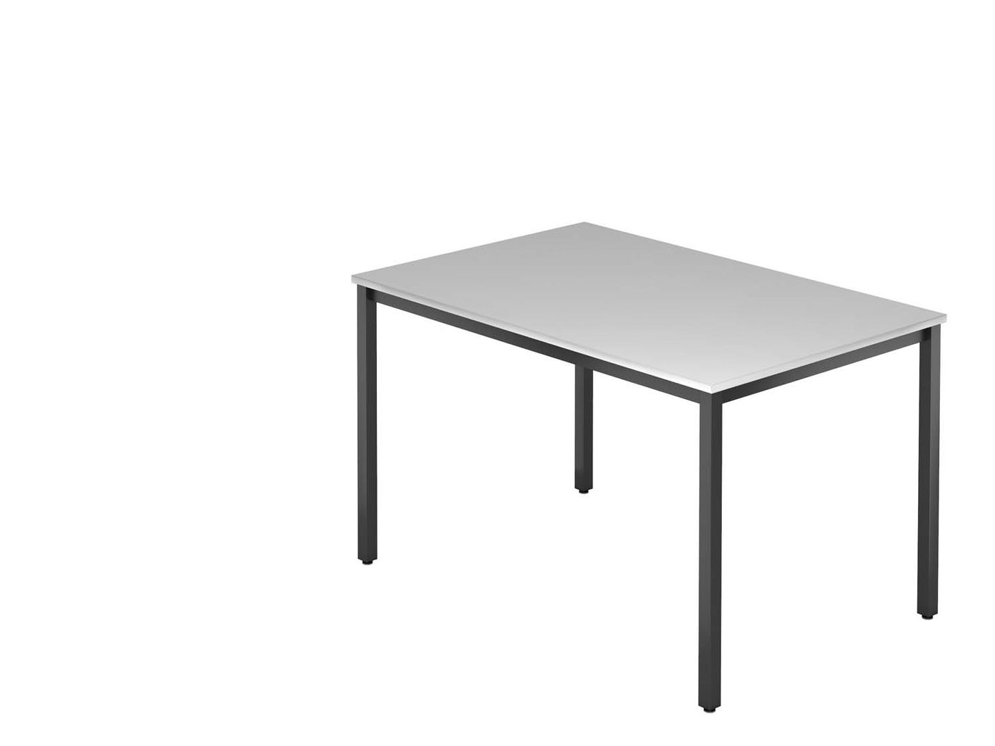 Denver D-Serie Besprechungstisch 120 x 80 cm Grau / Schwarz