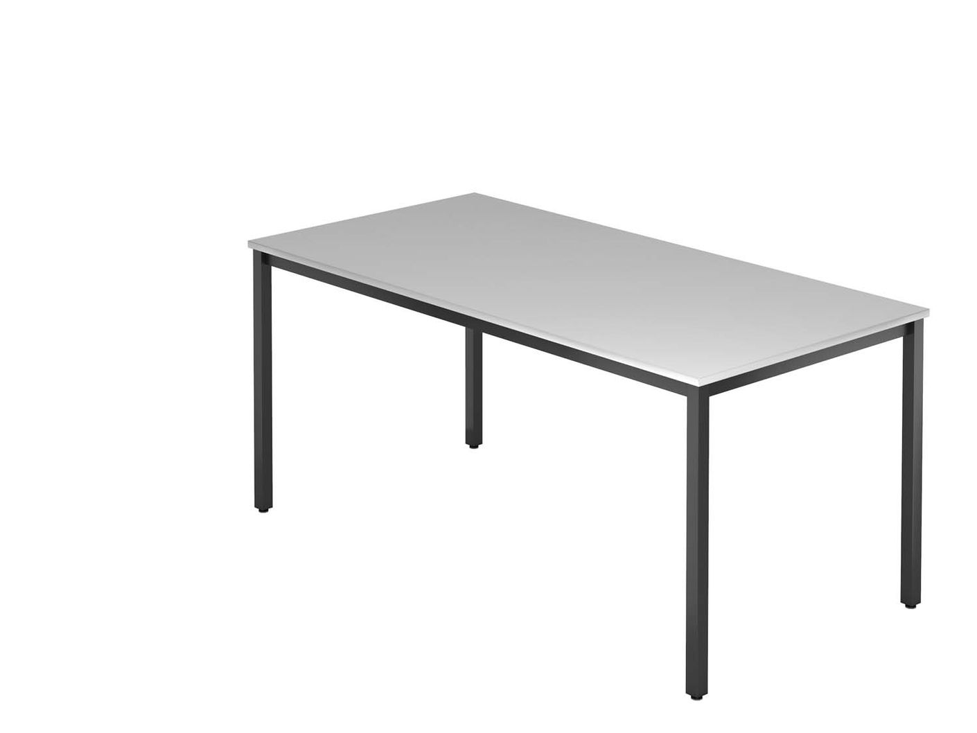 Denver D-Serie Besprechungstisch 160 x 80 cm Grau / Schwarz